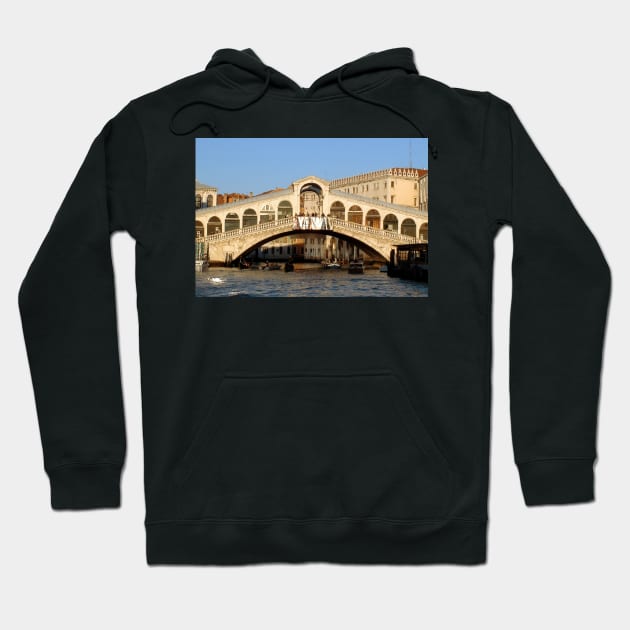 Venice Italy, Rialto Bridge Hoodie by QualitySolution